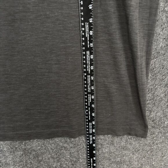 Lululemon Vent Tech Shirt Men's XL Charcoal Gray Heather Stretch Your Head - Picture 5 of 8
